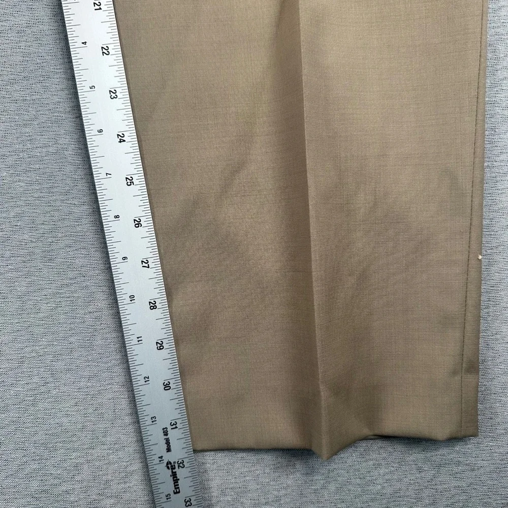 Lauren Ralph Lauren Dress Pants Mens 42x32 Tan UltraFlex Wool Blend Classic Fit